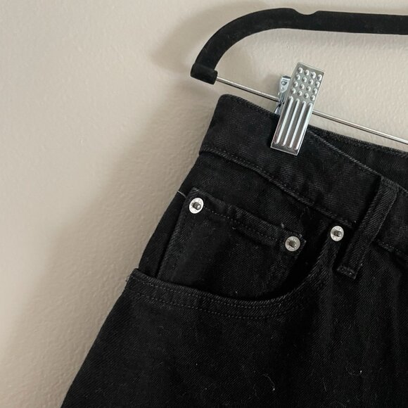 Abercrombie & Fitch Women 28/6S Black Denim Curve Love High Rise The Skinny Jean - Picture 5 of 10